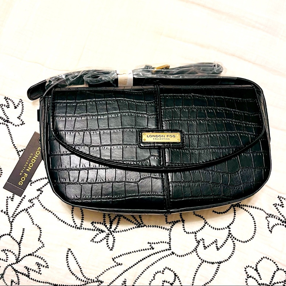 London Fog Astor Croco Shoulder Bag